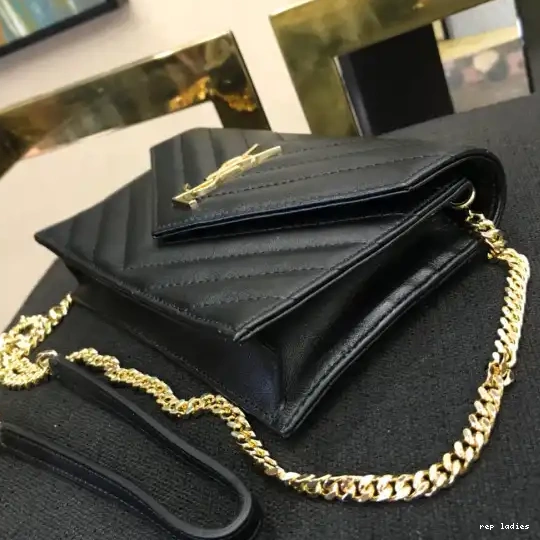 Repladies REP MATELASSÉ CHAIN CASSANDRE YSL WALLET 0706